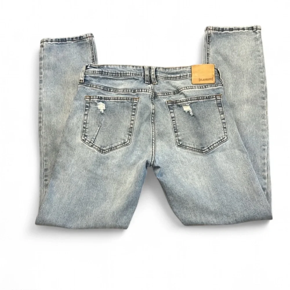 BlankNYC Wooster Slim Straight Distressed Jeans 30
